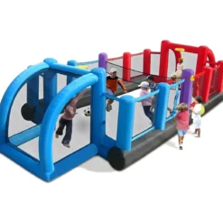 Gonfiabile Campo Multisport 335x800x180 cm Calcio Volley Basket Bambini