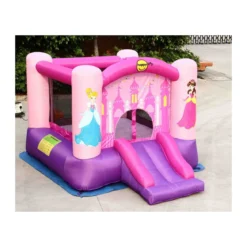 Gonfiabile per Bambini Castello Incantato Principesse Gioco Scivolo Canestro