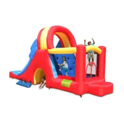 Gonfiabile per Bambini Castello Scivoli 600x215 con Gonfiatore Pompa