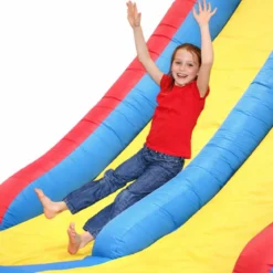 Gonfiabile per Bambini Castello Scivoli 600x215 con Gonfiatore Pompa
