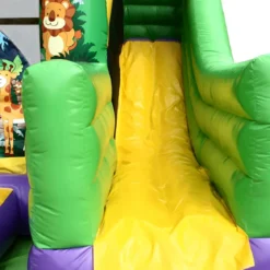 Gonfiabile per Bambini con Doppio Scivolo Uso Professionale Giungla