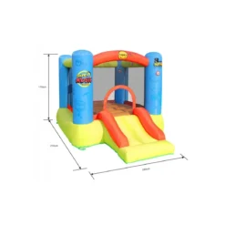 Gonfiabile per Bambini Interattivo Musica con Scivolo Gioco Castello Gonfiatore