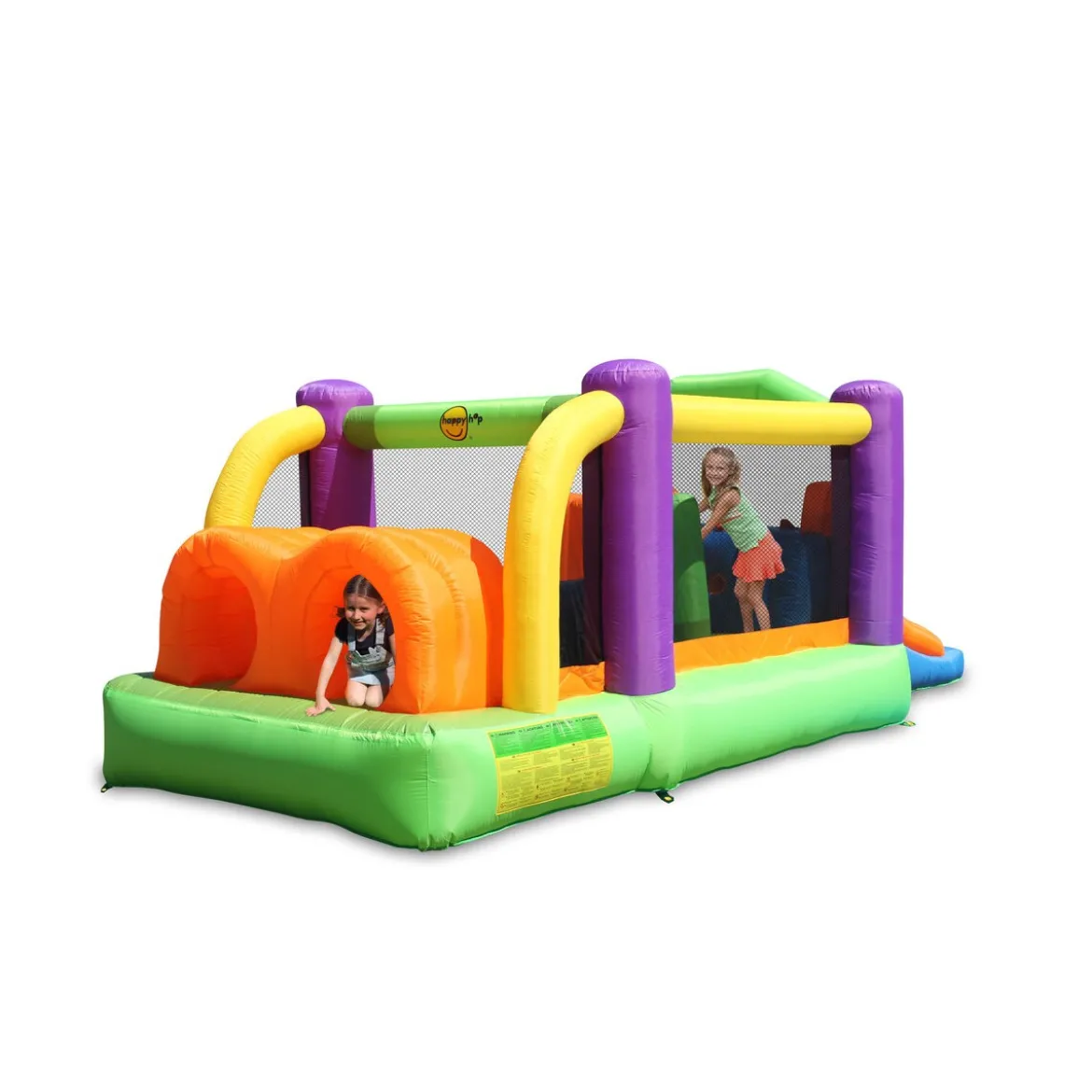 Gonfiabile Percorso ad Ostacoli con Scivolo 560 x 255 x 190 cm