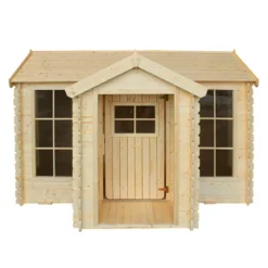 Grande Casetta Timbela per Bambini in Legno con Veranda da Giardino