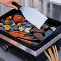 Griglia Elettrica 2500W Piastra Ghisa da Tavolo con Copertura Esterno
