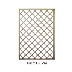 Grigliato Pannello 180x180 cm Steccato in Legno da Terrazzo Giardino Divisorio