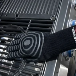Guanto per Barbecue Campignaz 5 Dita Nero Protezione Calore 250°C