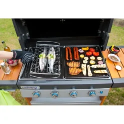 Guanto per Barbecue Campignaz 5 Dita Nero Protezione Calore 250°C