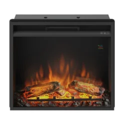 Inserto Camino Elettrico Tagu da Incasso Parete Termostato Led Fuoco Finto