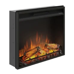 Inserto Camino Elettrico Tagu da Incasso Parete Termostato Led Fuoco Finto