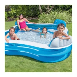 Intex Piscina Gonfiabile per Bambini Quadrata Giardino Fuoriterra da Esterno