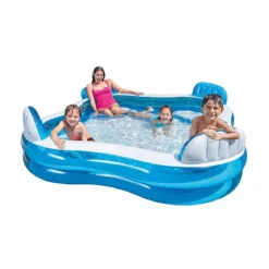 Intex Piscina Gonfiabile per Bambini Quadrata Giardino Fuoriterra da Esterno