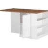 Isola Cucina 2 Ante Bianco Rovere 160x90x90 cm con Vani a Giorno