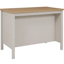 Isola da Cucina Beige Rovere Tavolo Bar con 3 Cassetti Soft-Close