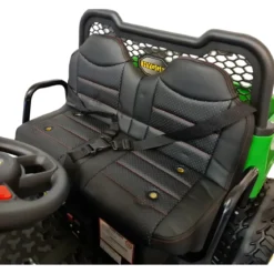 Jeep Elettrica 4x4 per Bambini 2 Posti Telecomando e Sedile in Pelle