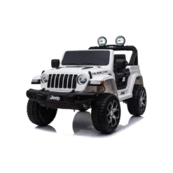Jeep Rubicon Bianco Macchina Elettrica a Batteria 12 V Telecomando