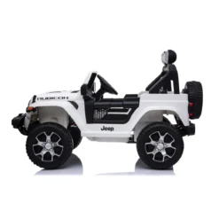 Jeep Rubicon Bianco Macchina Elettrica a Batteria 12 V Telecomando