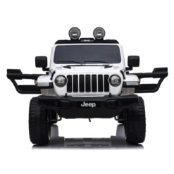 Jeep Rubicon Bianco Macchina Elettrica a Batteria 12 V Telecomando