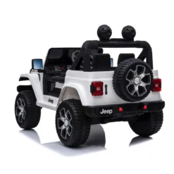 Jeep Rubicon Bianco Macchina Elettrica a Batteria 12 V Telecomando