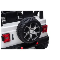 Jeep Rubicon Bianco Macchina Elettrica a Batteria 12 V Telecomando