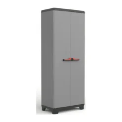 Keter Alto Armadio Grigio Multiuso da Esterno Ripostiglio Organizer Tuttopiani