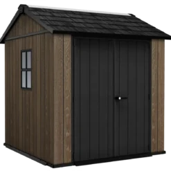 Keter Apex Casetta da Giardino in Resina Effetto Legno 230x224x246 cm
