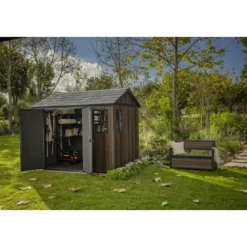 Keter Apex Casetta da Giardino in Resina Effetto Legno 287x230x246 cm