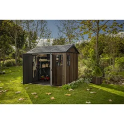 Keter Apex Casetta da Giardino in Resina Effetto Legno 287x230x246 cm