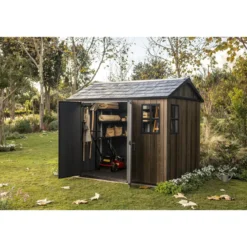 Keter Apex Casetta da Giardino in Resina Effetto Legno 287x230x246 cm