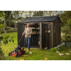 Keter Apex Casetta da Giardino in Resina Effetto Legno 287x230x246 cm