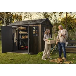 Keter Apex Casetta da Giardino in Resina Effetto Legno 287x230x246 cm