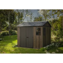 Keter Apex Casetta da Giardino in Resina Effetto Legno 287x230x246 cm