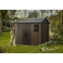 Keter Apex Casetta da Giardino in Resina Effetto Legno 287x230x246 cm