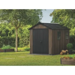 Keter Apex Casetta da Giardino in Resina Effetto Legno 287x230x246 cm