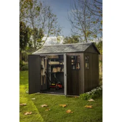 Keter Apex Casetta da Giardino in Resina Effetto Legno 287x230x246 cm