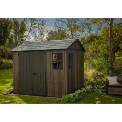 Keter Apex Casetta da Giardino in Resina Effetto Legno 287x230x246 cm