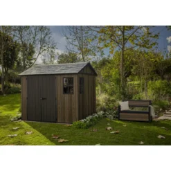 Keter Apex Casetta da Giardino in Resina Effetto Legno 287x230x246 cm
