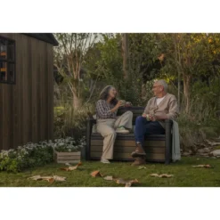 Keter Apex Casetta da Giardino in Resina Effetto Legno 287x230x246 cm