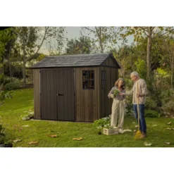 Keter Apex Casetta da Giardino in Resina Effetto Legno 287x230x246 cm