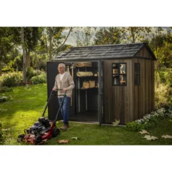 Keter Apex Casetta da Giardino in Resina Effetto Legno 287x230x246 cm