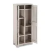 Keter Armadio Alto Beige Porta Scope Ripiani in Resina Mobiletto Antipioggia per Esterno