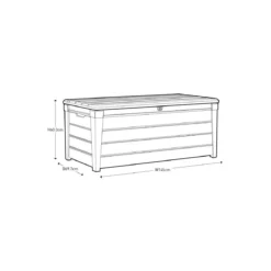Keter Baule Cassapanca Plastica Contenitore Esterno Giardino Terrazzo Multiuso