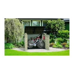 Keter Box da Giardino per Esterno Beige Armadio Resina Pavimento Grande Compatto
