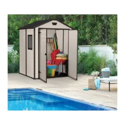 Keter Box per Esterno Porta Attrezzi Casetta Manor 185x152 in Resina Beige