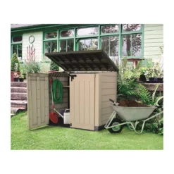 Keter Box per Esterno Resina Porta Attrezzi Lavoro Compatto da Giardino Armadio