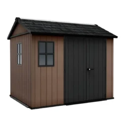 Keter Newton Plus Casetta da Giardino 230x287 PVC Effetto Legno 2 Ante
