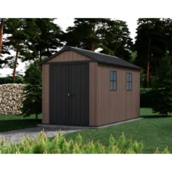 Keter Newton Plus Casetta da Giardino 230x350 PVC Effetto Legno 2 Ante