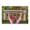 Keter Panchina Baule Effetto Legno Contenitore Apribile Esterno Beige Cassapanca