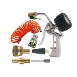 Kit Accessori per Compressore con Pistola Gonfiaggio per Pneumatici