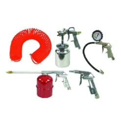 Kit Accessori per Compressore con Pistole Soffiaggio e Aerografo